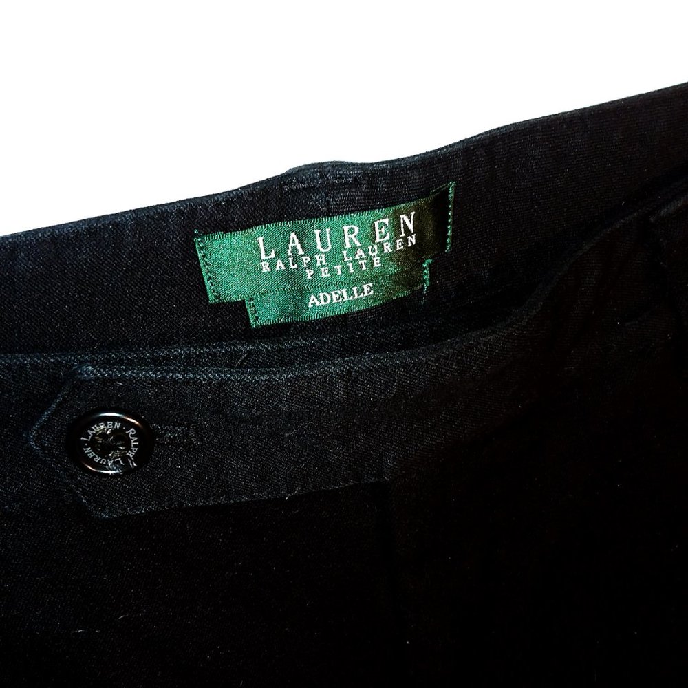Lauren Ralph Lauren Adelle Pants Black 8P - Picture 2 of 5